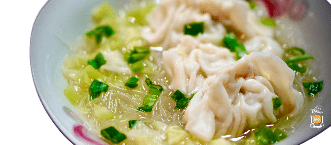 Sui Kow Soup (with noodles) | Water dumpling