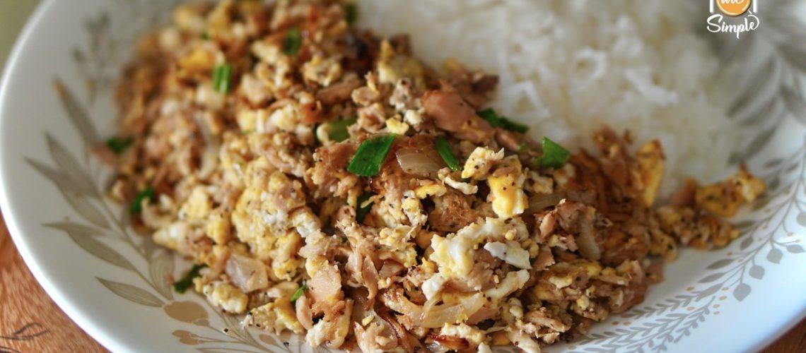 Fried Tuna & Egg Pepper Lunch - Super Quick EATS