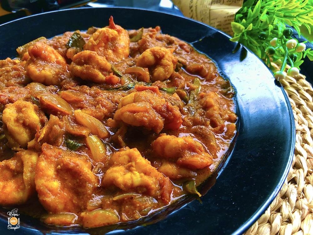 South Indian Masala Prawns Gravy