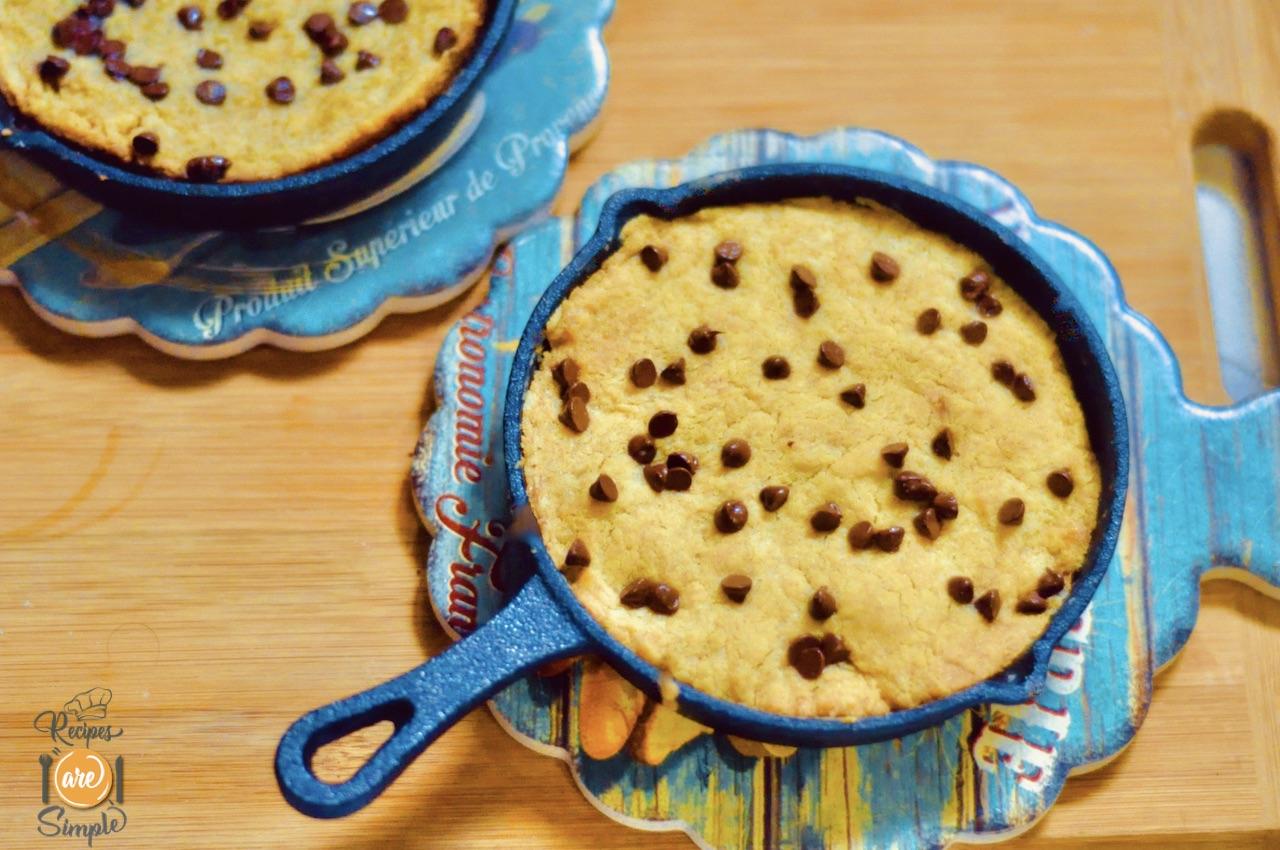 Chocolate Chip Skillet Cookies (Soft and Chewy)