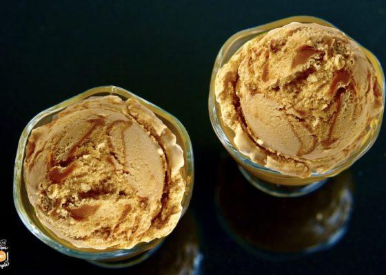 Burnt Caramel Ice cream (Eggless)