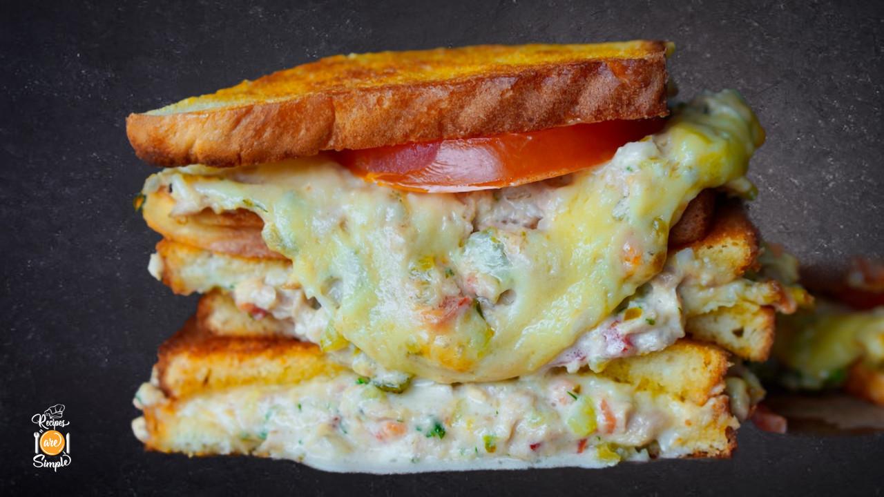 diner style tuna melt sandwich