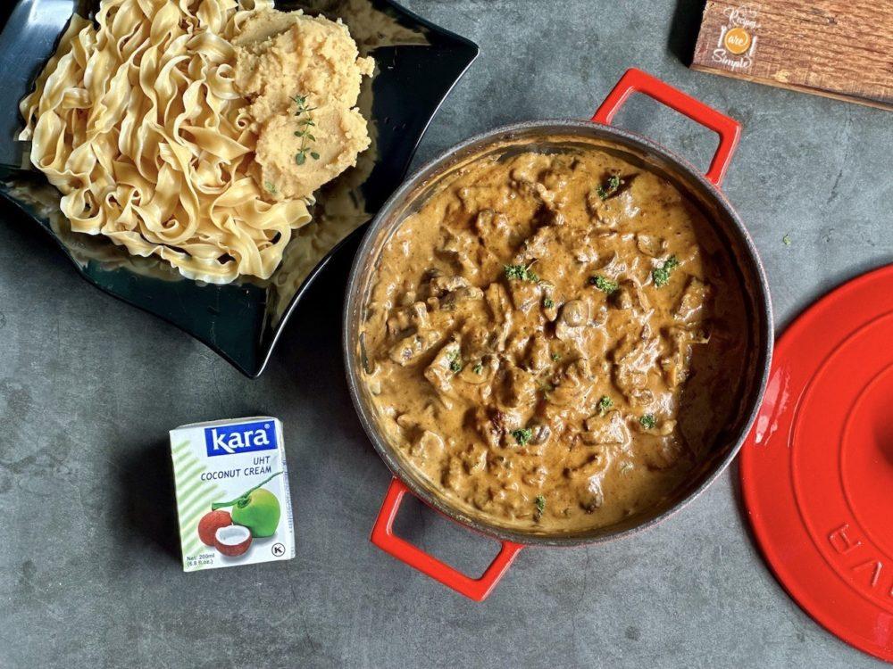 Beef Stroganoff (with Coconut Cream)