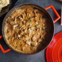 Beef Stroganoff (with Coconut Cream)