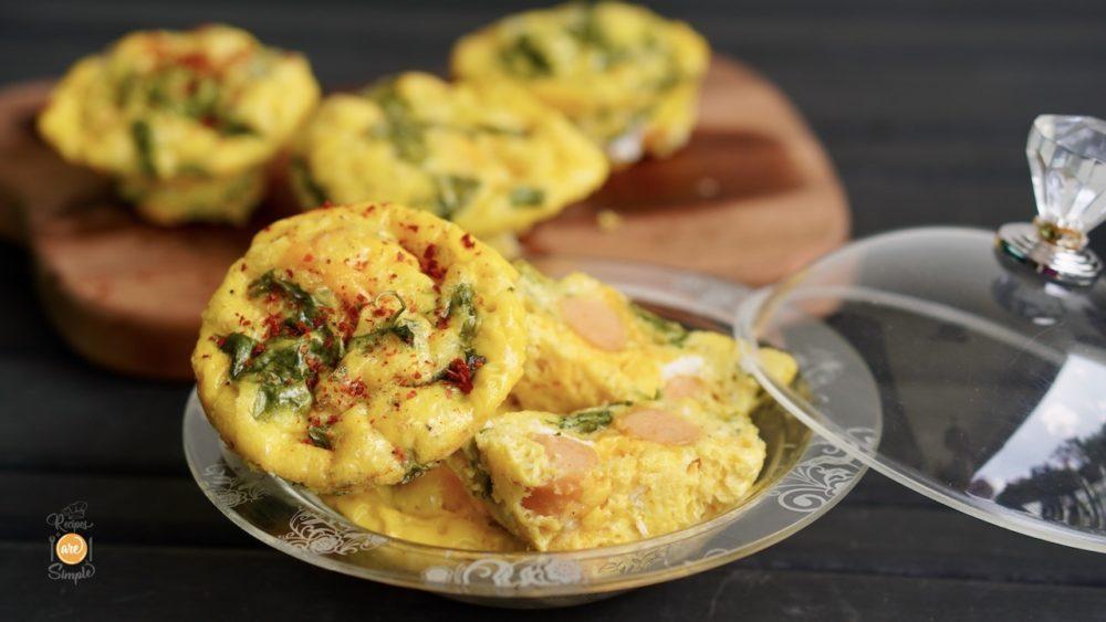 Breakfast Egg Bites (Sausage and Spinach)