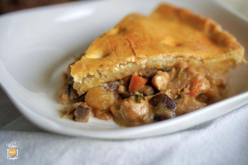 Chicken and Mushroom Pie Slice