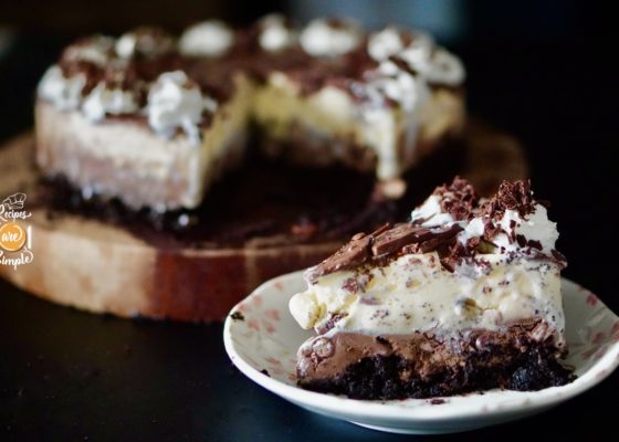 EASY Layered Ice Cream Sundae Pie