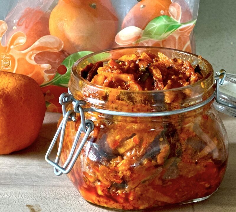 orange tholi achar